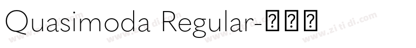 Quasimoda Regular字体转换